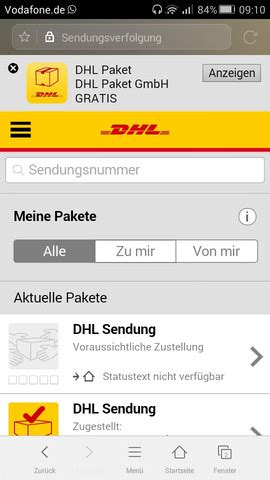 dhl pakete ab wann.